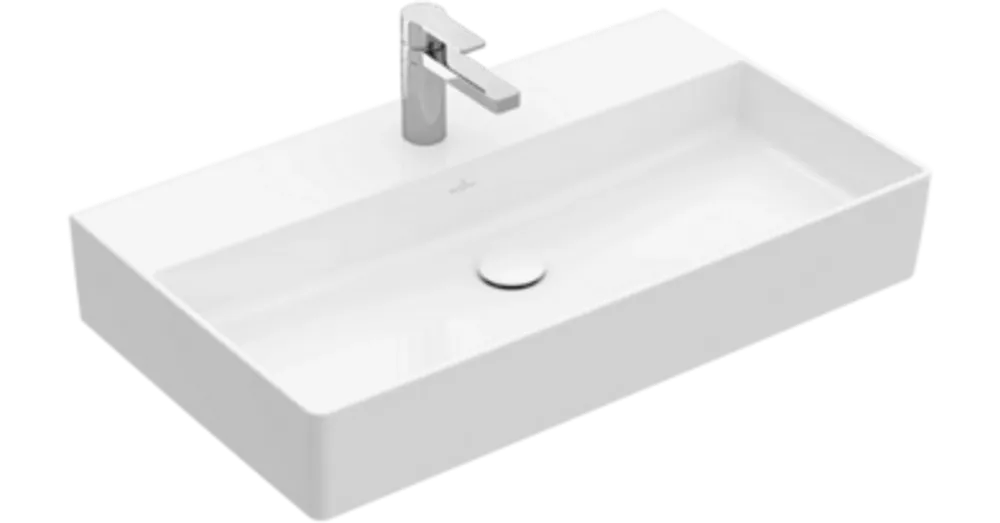 Villeroy & Boch Memento 2.0 80 x 47 cm-es mosdó 1 csaplyukkal CeramicPlus felülettel túlfolyó nélkül - 4A228LR1 Olcsóbb
