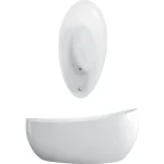 Újdonság Villeroy & Boch Aveo New Generation 1900 x 950 mm-es ovális szabadon álló kád Colour on Demand - UBQ194AVE9W1BCV-01