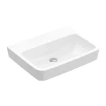Expressz kézbesítés Villeroy & Boch O.Novo 65 x 46 cm-es mosdó csaplyuk és túlfolyó nélkül CeramicPlus felülettel - 4A41KFR1