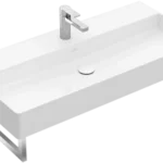 Villeroy & Boch Memento 2.0 100 x 47 cm-es mosdó 1 csaplyukkal Stone White CeramicPlus felülettel túlfolyó nélkül - 4A22A2RW Gyors kiszállítás