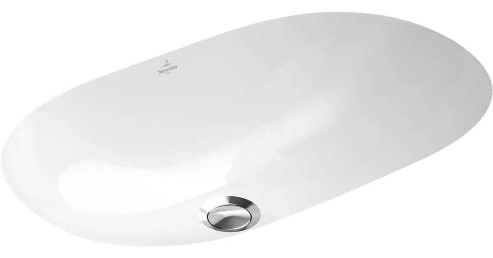 Villeroy & Boch O.Novo 60 x 35 cm-es alulról beépíthető mosdó csaplyuk nélkül CeramicPlus felülettel - 416260R1 Kiárusítás