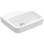 Vedd meg most Villeroy & Boch O.Novo 45 x 37 cm-es kézmosó csaplyuk és túlfolyó nélkül CeramicPlus felülettel - 434448R1