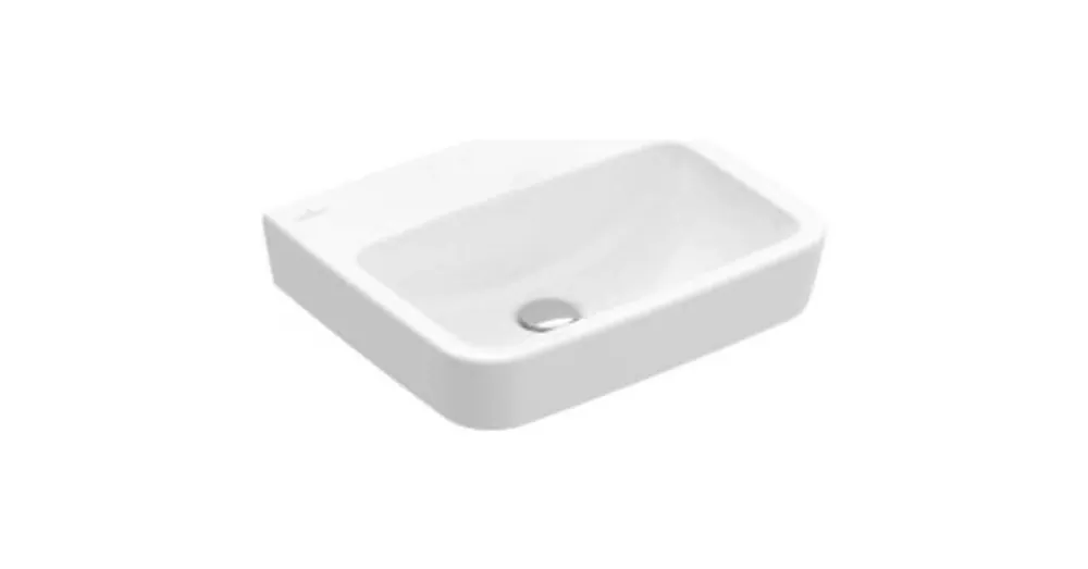 Vedd meg most Villeroy & Boch O.Novo 45 x 37 cm-es kézmosó csaplyuk és túlfolyó nélkül CeramicPlus felülettel - 434448R1