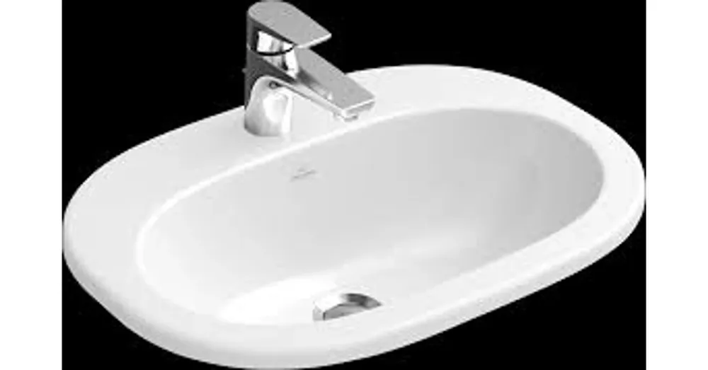 Alacsony ár Villeroy & Boch O.Novo 56 x 40,5 cm-es beépíthető mosdó 1 csaplyukkal CeramicPlus felülettel - 416156R1