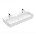 Villeroy & Boch Memento 2.0 100 x 47 cm-es mosdó 2 csaplyukkal túlfolyó nélkül - 4A221K01 Rendeld meg most