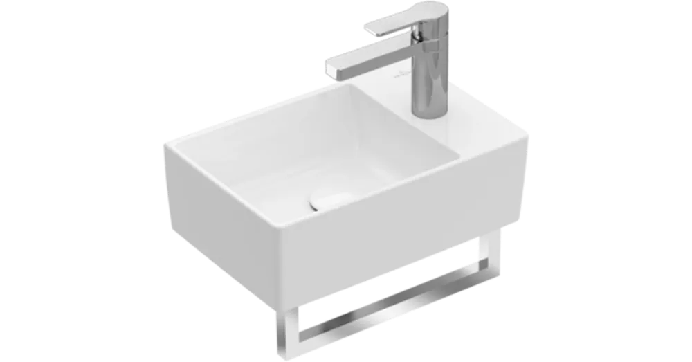 Akciós ár Villeroy & Boch Memento 2.0 40 x 26 cm-es kézmosó 1 csaplyukkal Stone White CeramicPlus felülettel - 432340RW