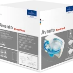 Vedd meg online Villeroy & Boch Avento perem nélküli fali wc lassú záródású wc-ülőkével kombi pack CeramicPlus felülettel - 5656HRR1
