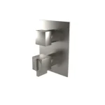 Kihagyhatatlan ajánlat Bugnatese Tetris fal alatti termosztátos 3 állású zuhanycsaptelep, szálcsiszolt nikkel, 9153NS