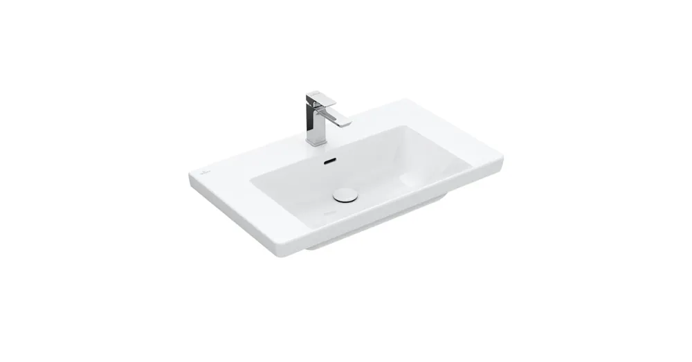 Legkelendőbb Villeroy & Boch Subway 3.0 Beépíthető mosdó Fehér Alpin felülettel 4A708001