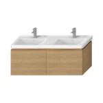 JIKA CUBITO alsószekrény 130 cm-es mosdóhoz, tölgy, 2 fiókkal H40J4274015191 Expressz kézbesítés