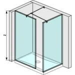 Biztonságos vásárlás JIKA PURE Walk In zuhanyfal, sarok változat, 80x80 cm H2684250026681