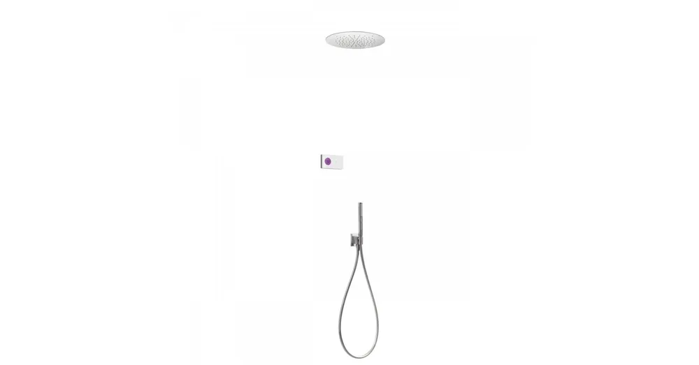 Szuper ajánlat Tres Shower Technology falba építhető elektronikus termosztátos zuhanyrendszer 09286555