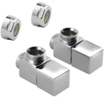 Árengedmény Sapho CUBE csatlakozó készlet szett, sarokszeleppel, szögletes, króm CP4010S