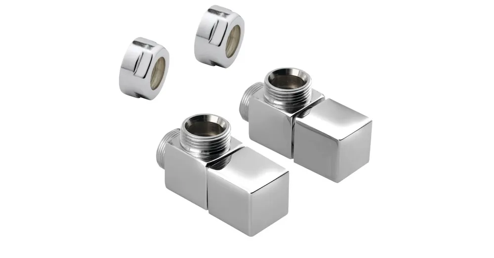 Árengedmény Sapho CUBE csatlakozó készlet szett, sarokszeleppel, szögletes, króm CP4010S