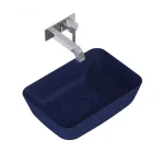 AREZZO design pultra ültethető mosdó RENI 46x33, matt kék AR-146029 Alacsony ár