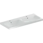 Geberit iCon Light két medencés mosdó, 120x48cm, csaplyukkal és túlfolyóval, fehér (501.838.00.1) Legnépszerűbb