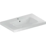 Kedvezmény Geberit iCon Light mosdó pakolófelülettel, 75x48cm, csaplyukkal és túlfolyóval, fehér (501.839.00.1)