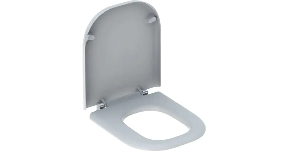 Geberit Selnova Comfort Square WC-ülőke, akadálymentes, rozsdamentes acél zsanér, rögzítés alulról (500.793.01.1) Vedd meg most