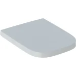Geberit Selnova Square WC-ülőke, rozsdamentes acél zsanér, rögzítés felülről (501.555.01.1) Szuper ajánlat