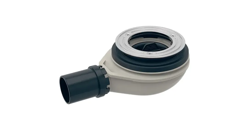 Geberit zuhanytálca lefolyó d90, vízzár magasság 30 mm, PE lefolyó, d40mm, szifon csatlakozó PE-HD (150.581.00.1) Korlátozott ajánlat
