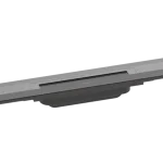 Csak ma Hansgrohe RainDrain Flex Zuhanylefolyó színkészlet 700, méretre vágható, fali illesztéshez szálcsiszolt fekete/króm 56050340