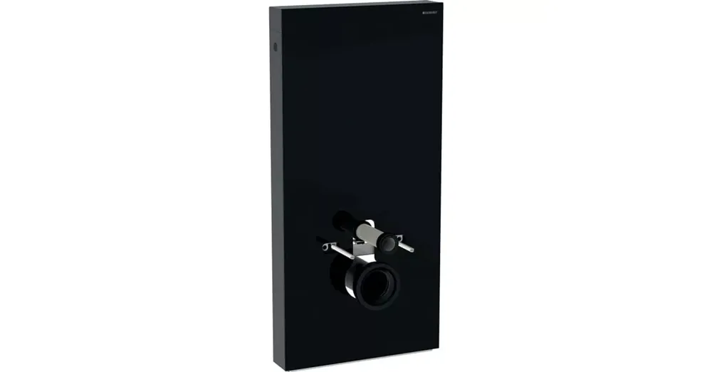 Újdonság Geberit Monolith szanitermodul fali WC-hez, 101 cm, fekete üveg/alumínium feketekróm (131.021.SJ.6)