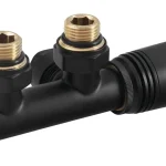 Biztonságos vásárlás SAPHO BRUCKNER WICHER csatlakozó készlet termosztáttal, középső bekötéshez, 50mm, matt fekete (600.311.6)