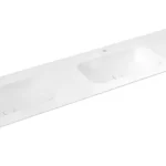 Árengedmény SAPHO ARUBA Rockstone duplamosdó, balos, 220x51,5cm (AR220-B2L)
