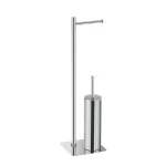 Azonnal elérhető SAPHO FLORI Álló WC papír és kefe tartó, 670mm, króm (1132)