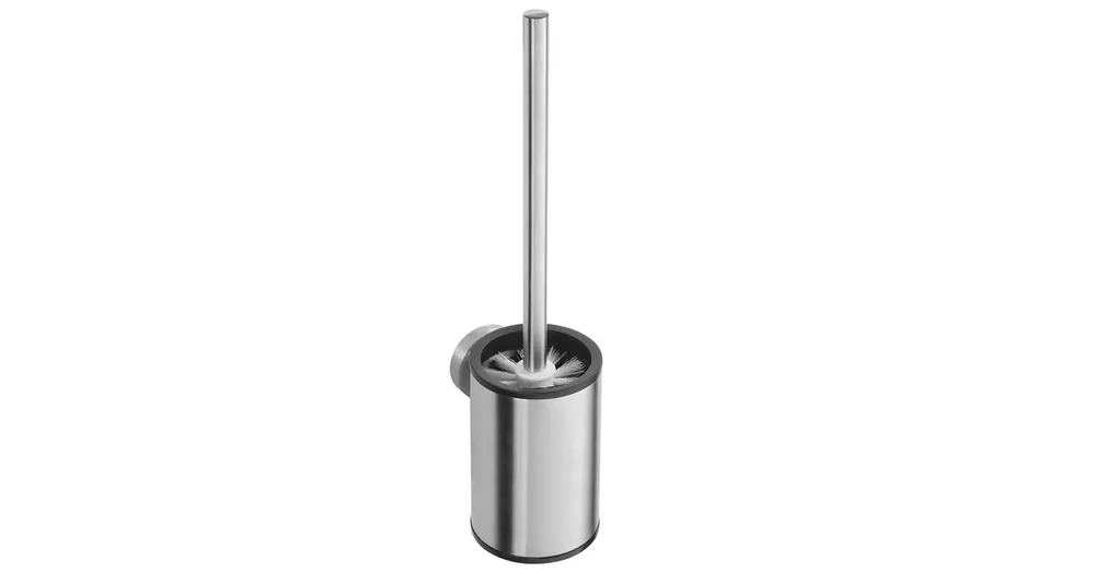 Szezonális akció SAPHO BEMETA NEO Fali WC kefetartó, fekete kefe, 90x380x115mm, inox/matt (102313079) (XS305)