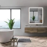 AREZZO design LED okos tükör állítható fényerő páramentesítő funkció+óra+hőmérő AR-6070 Ne maradj le