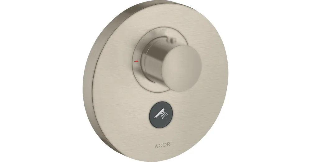 Olcsó Axor ShowerSelect Round termosztátos falsík alatti highflow csaptelep 1 fogyasztóhoz, szálcsiszolt nikkel, 36726820