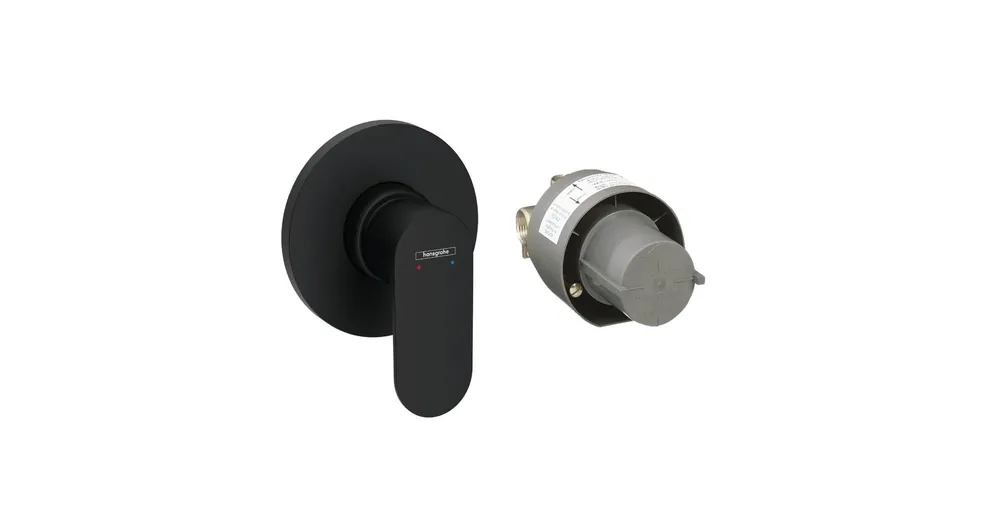 Hansgrohe Rebris S falsík alatti kád /zuhany csaptelep alaptesttel, matt fekete, 72648670 Gyors kiszállítás