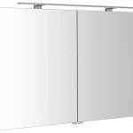 Alacsony ár SAPHO RIWA tükrösszekrény LED világítással, 101x70x17cm, ezüst tölgy (RIW100-0011)