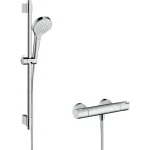 Hansgrohe Croma Select S Temosztátos csaptelep Vario 72 cm-es zuhanyrúddal, fehér/króm 27833400 Kiárusítás