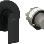 Hansgrohe Rebris E Egykaros zuhanycsaptelep alaptesttel, falsík alatti telepítéshez, matt fekete 72658670 Vedd meg most
