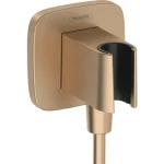 Hansgrohe FixFit Porter Q zuhanytartó fali csatlakozóval, szálcsiszolt bronz 26887140 Legkelendőbb