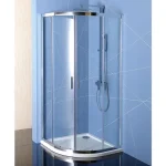Gyors kiszállítás SAPHO POLYSAN EASY LINE íves zuhanykabin, 800x800mm, transzparent üveg (EL2515)