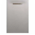 Szezonális akció AREZZO design SOLIDSoft zuhanytálca 206x90 cm, BETON, egyenes lefolyóval AR-90206LINC
