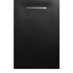 AREZZO design SOLIDSoft zuhanytálca 160x90 cm, FEKETE, egyenes lefolyóval AR-90160LINB Korlátozott ajánlat