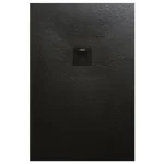 AREZZO design SOLIDSoft zuhanytálca 160x80 cm, FEKETE, színazonos lefolyóval AR-80160B Nézd meg most