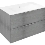 Sapho CIRASA Mosdótartó szekrény, 2 fiókkal, 79,8x52x46cm, ezüst tölgy (CR801-1111) Szuper akció