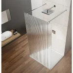 Sapho VARIO CHROME Szabadon álló zuhanyfal merőleges merevítőkkel, nordic üveg, 900mm (GX1590-01) Kihagyhatatlan ajánlat