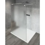 Gyors szállítás Sapho VARIO WHITE Szabadon álló zuhanyfal merőleges merevítőkkel, matt üveg, 1400mm (GX1414GX2215)