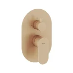 Különleges ajánlat Ravak Eleganta EL 065.60RGB.O2.RB07E Falba süllyesztett csaptelep, kétutas, belső egység nélkül, Rose Gold Brushed X070375