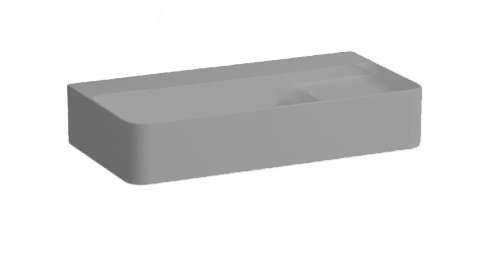 LAUFEN VAL Mosdó, „compact” alsó felülete csiszolt, jobb oldali félig száraz zónával, túlfolyónyílás nélkül, csaplyuk nélkül, Graphite matt H8172857581121 Akció