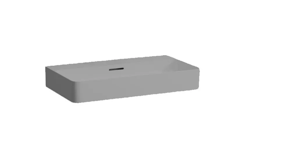 LAUFEN VAL Mosdótál, alsó felülete csiszolt, csaplyuk nélkül, Graphite matt H8162857581091 Vedd meg online