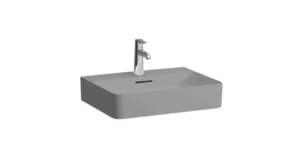 Utolsó esély LAUFEN VAL Mosdó, egy csaplyuk, középen, Graphite matt H8102827581041