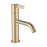 Szuper akció LAUFEN Kartell LAUFEN Egykaros mosdó csaptelep, rögzített 135 mm-es kifolyócsővel, átfolyás 5,3 l/perc, PVD halvány arany matt H3113310831201
