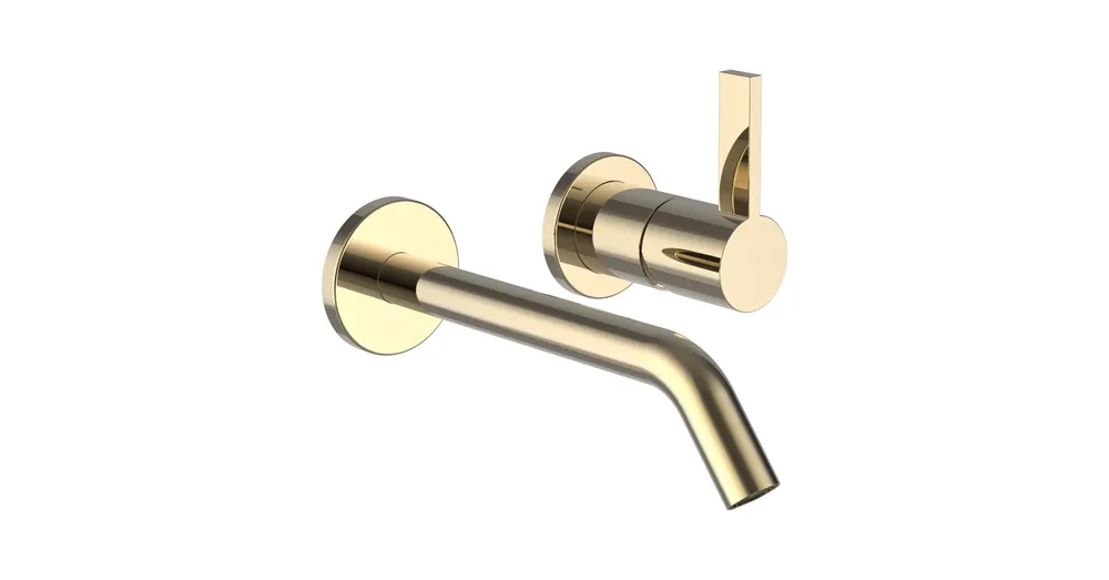Biztonságos fizetés LAUFEN Kartell LAUFEN 2 pontos keverő csaptelep falon kívüli része, rögzített 175 mm kifolyócső, PVD fényes arany H3113360011201
